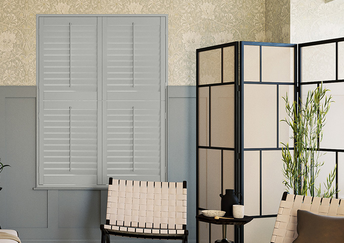 Bromley, Smoke Grey - Tier on Tier Plantation Shutter - Image 6